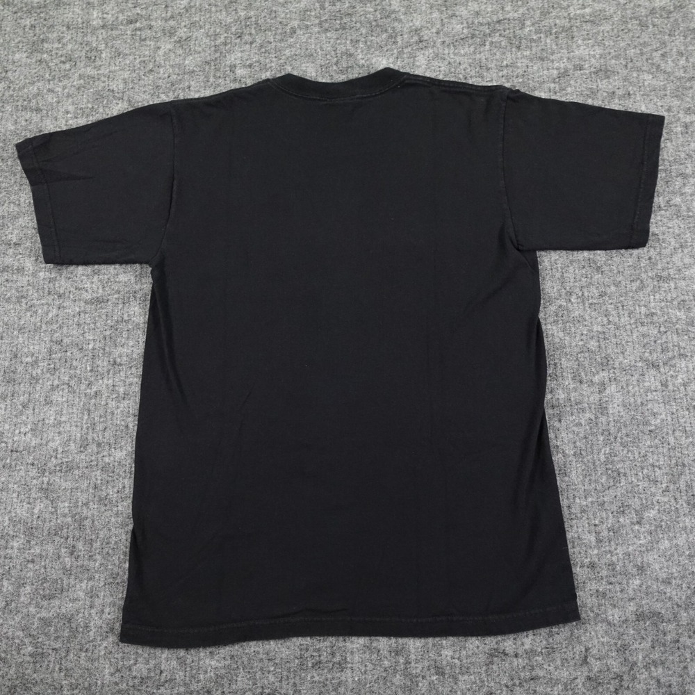 Vintage Liquid Blue T-Shirt Adult Medium Black Dead‎ Skeleton Pirate Y2K 2000's - Picture 3 of 10